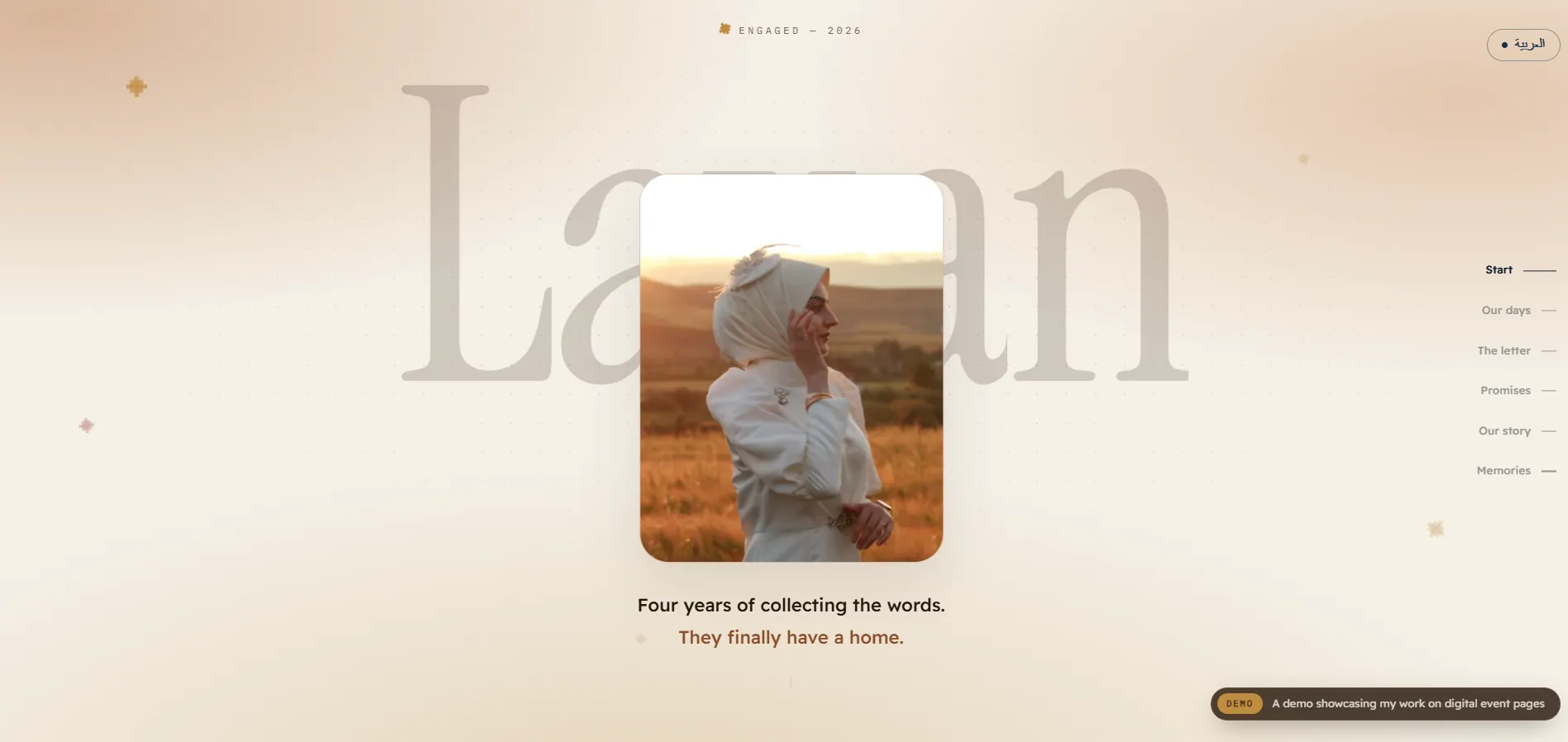 The beginning — four years of gathering words