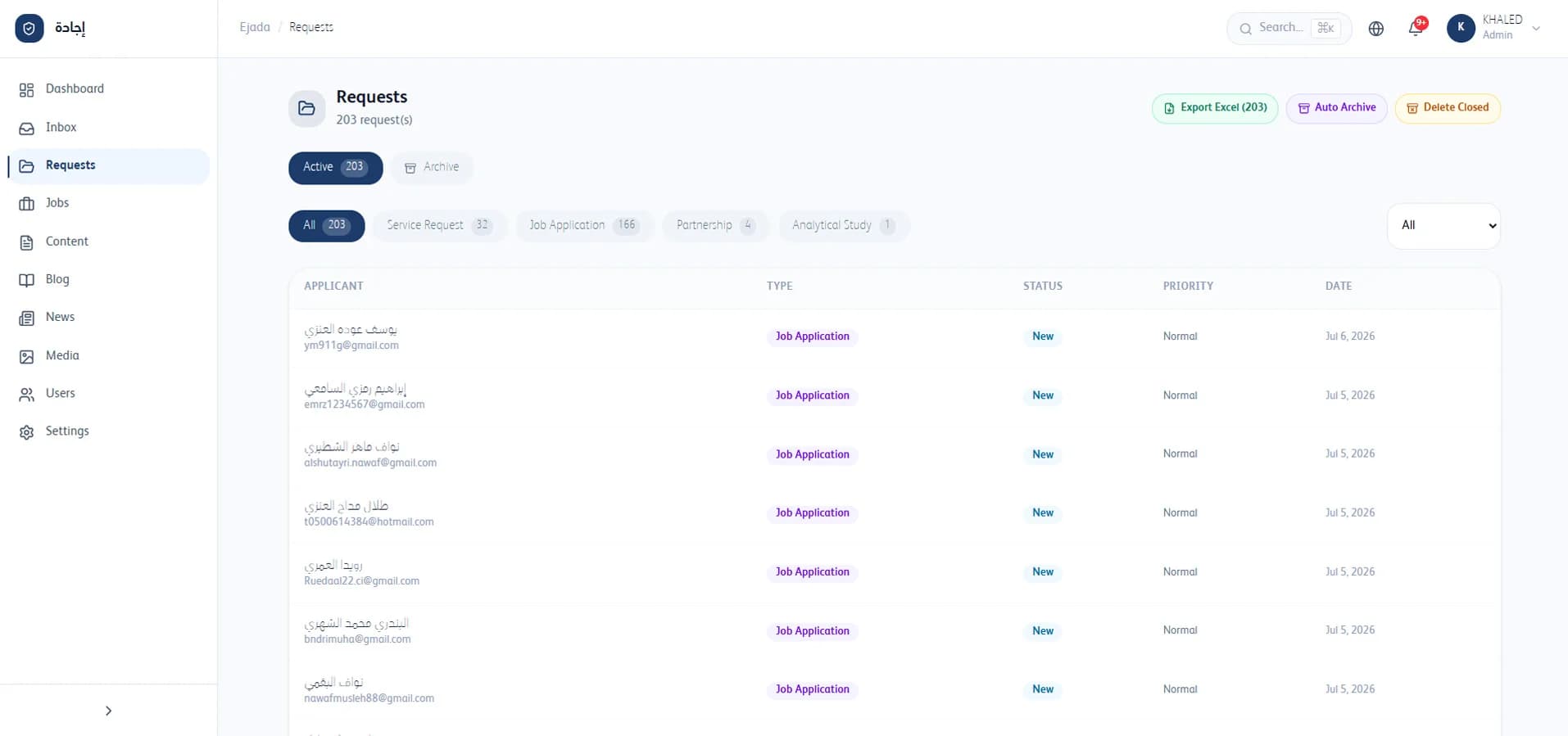 Requests — service / hiring / collaboration