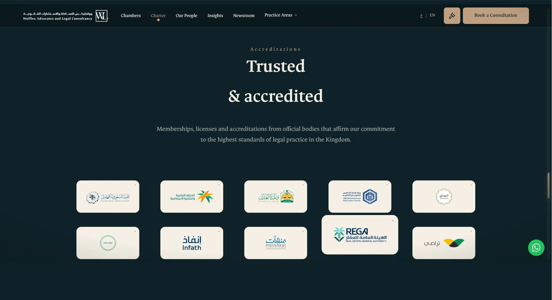 Official accreditations
